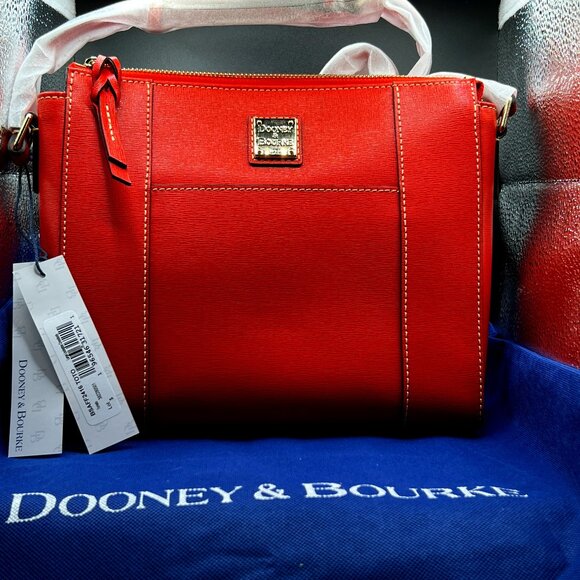 Dooney & Bourke Handbags - Dooney and Bourke Red Pebble Grain Lexington Crossbody NWT